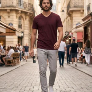 Ανδρικό T-Shirt V-Neck