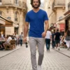 Ανδρικό T-Shirt V-Neck Ανδρικό T-Shirt V-Neck