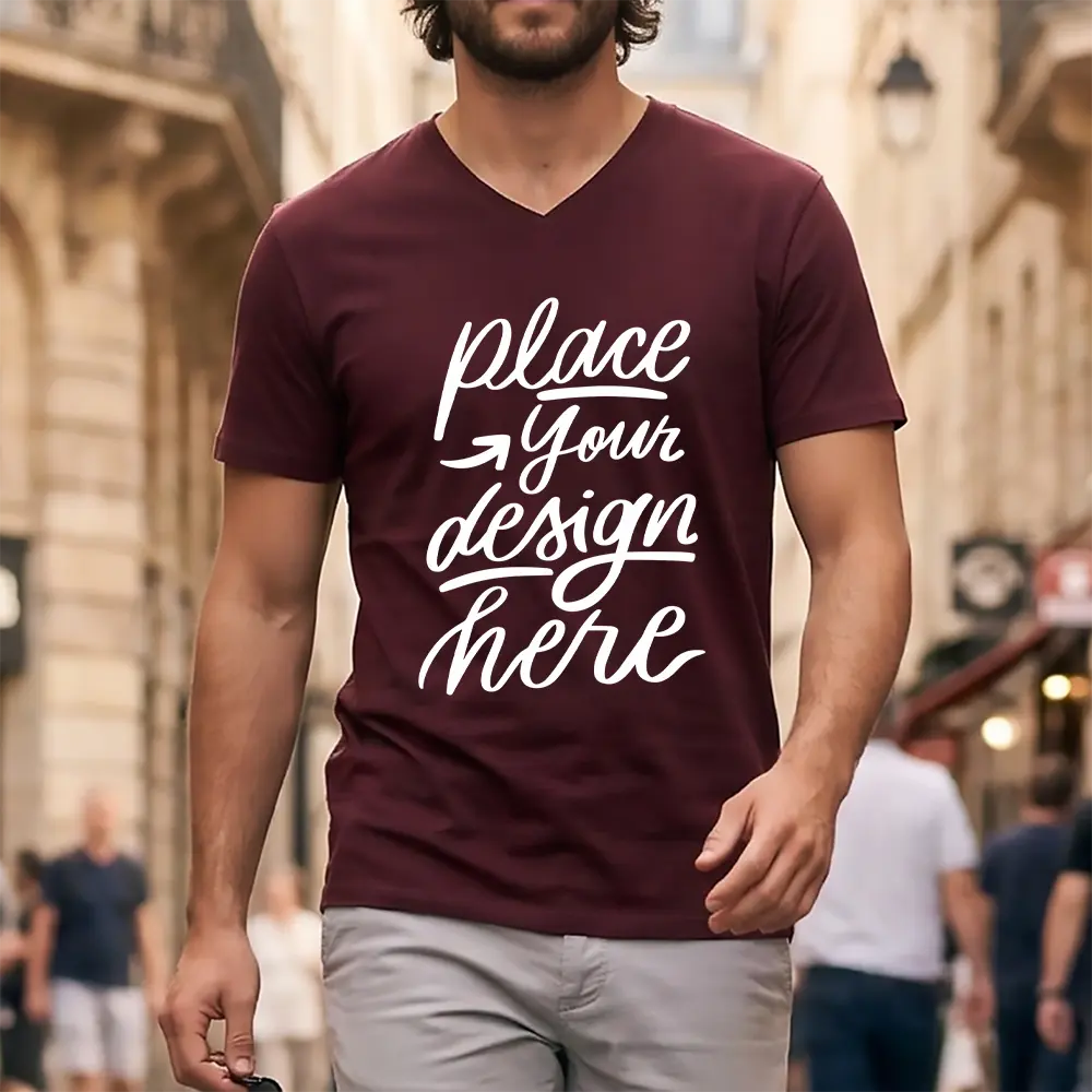 Ανδρικό T-Shirt V-Neck Ανδρικό T-Shirt V-Neck