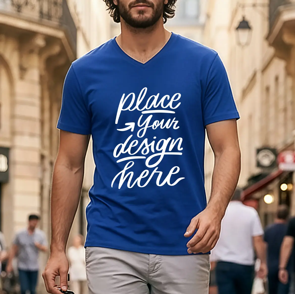 Ανδρικό T-Shirt V-Neck Ανδρικό T-Shirt V-Neck